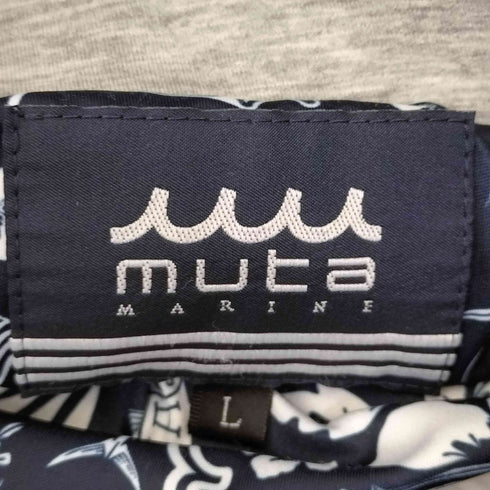 Muta MARINE バックロゴパッチ付 2WAY ボンディング ジップアップパーカー メンズ JPN:L